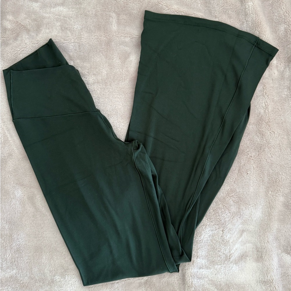 Aerie Dark Green Flare Leggings